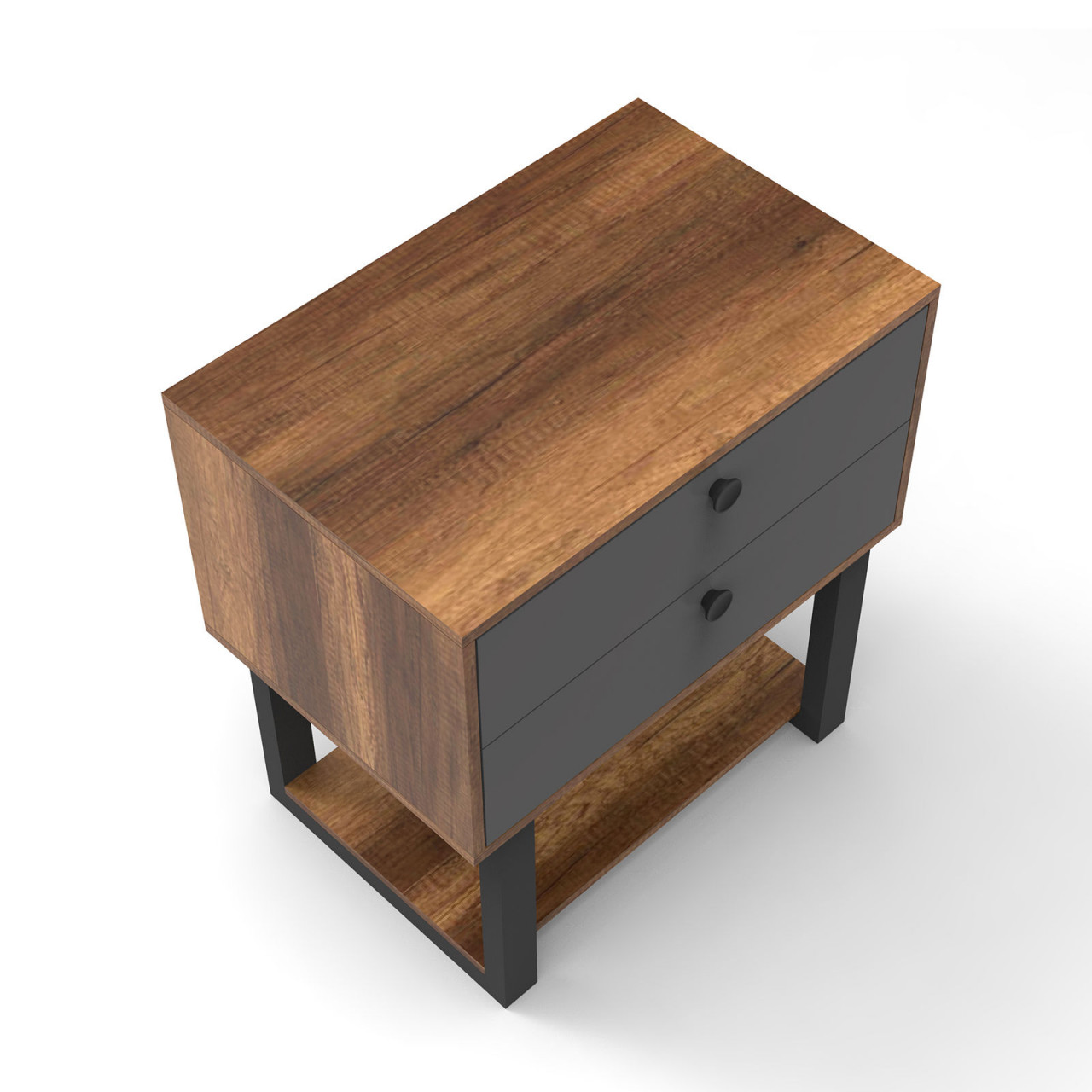 Poze Noptiera MN03 - BA nuc/antracit