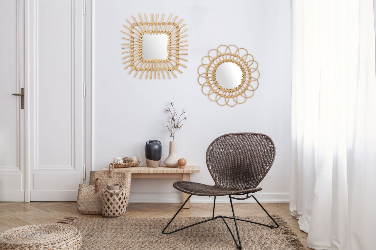 Poze Oglinda Boho 34CM 223K17