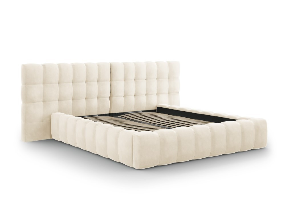 Poze Pat tapitat catifea Bali T – 180×200 cm