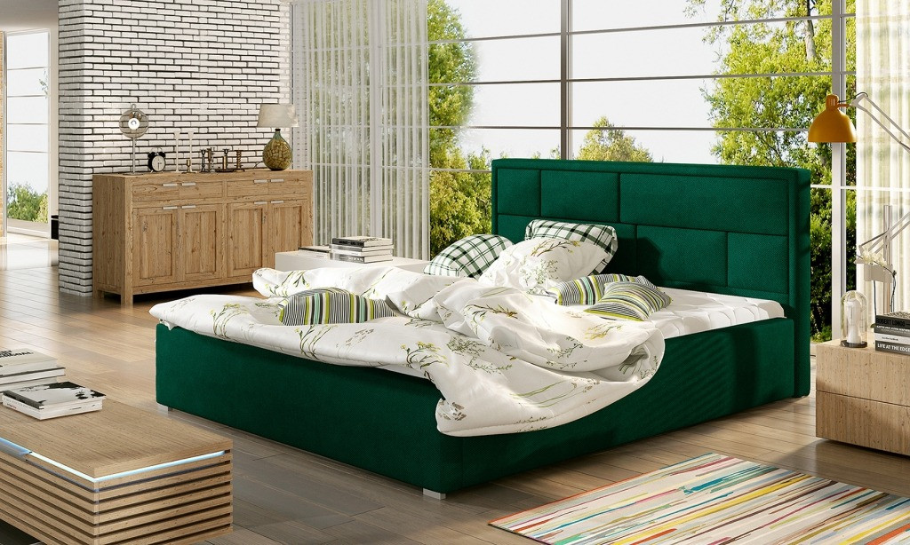Poze Pat tapitat Latina – 140/200, L223 x l140 x h93 cm