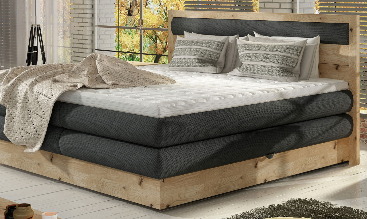 Poze Pat tip boxspring Diori 140x200 cm