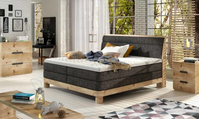 Poze Pat tip boxspring Donna – 160/200, L214 x l168 x h114 cm