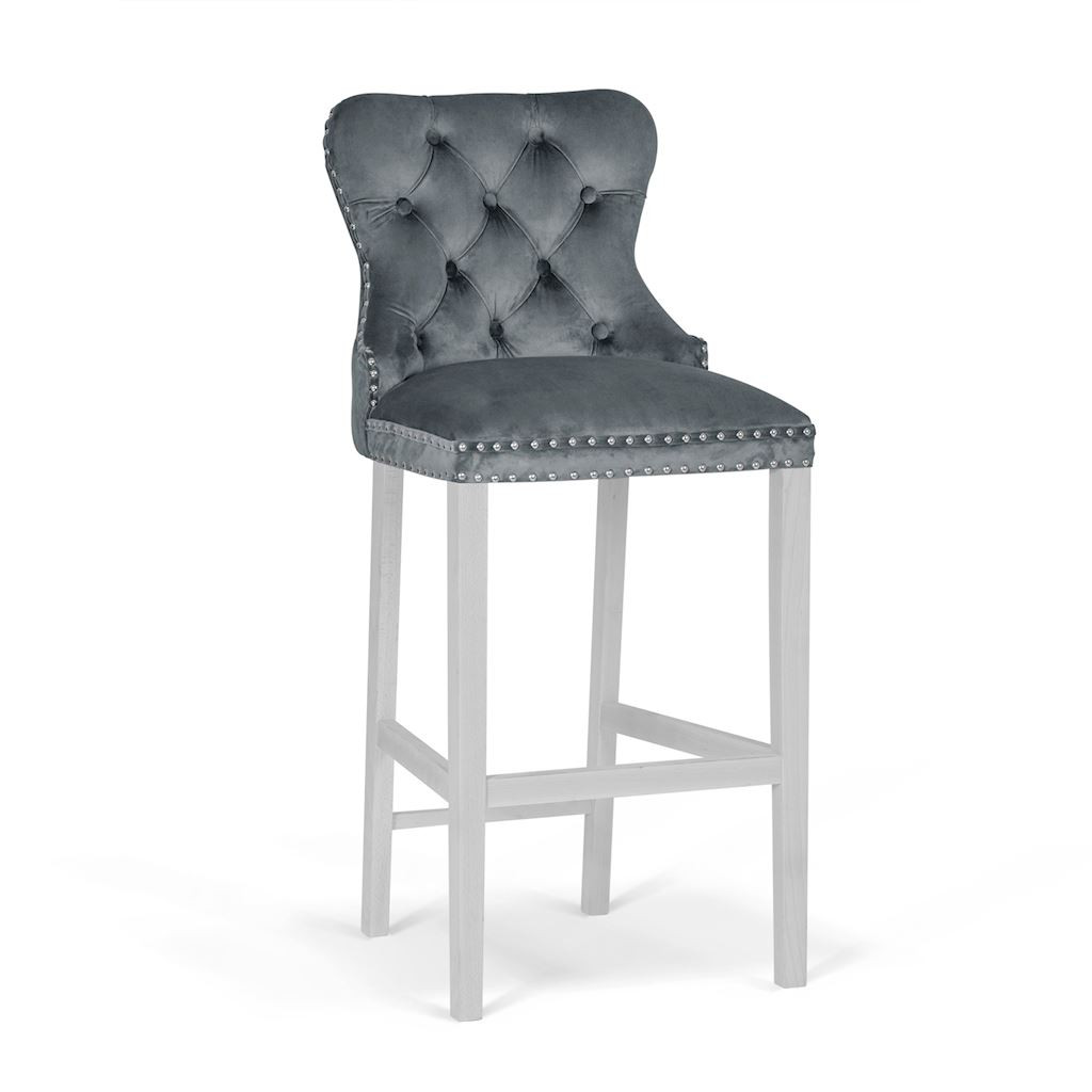 Poze Scaun Bar Madame Gri Inchis/Alb BL14