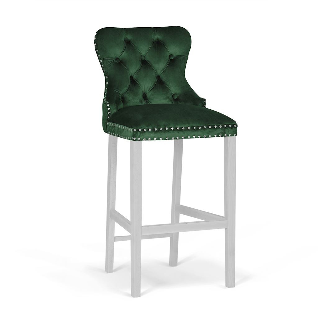 Poze Scaun Bar Madame Verde/Alb BL78