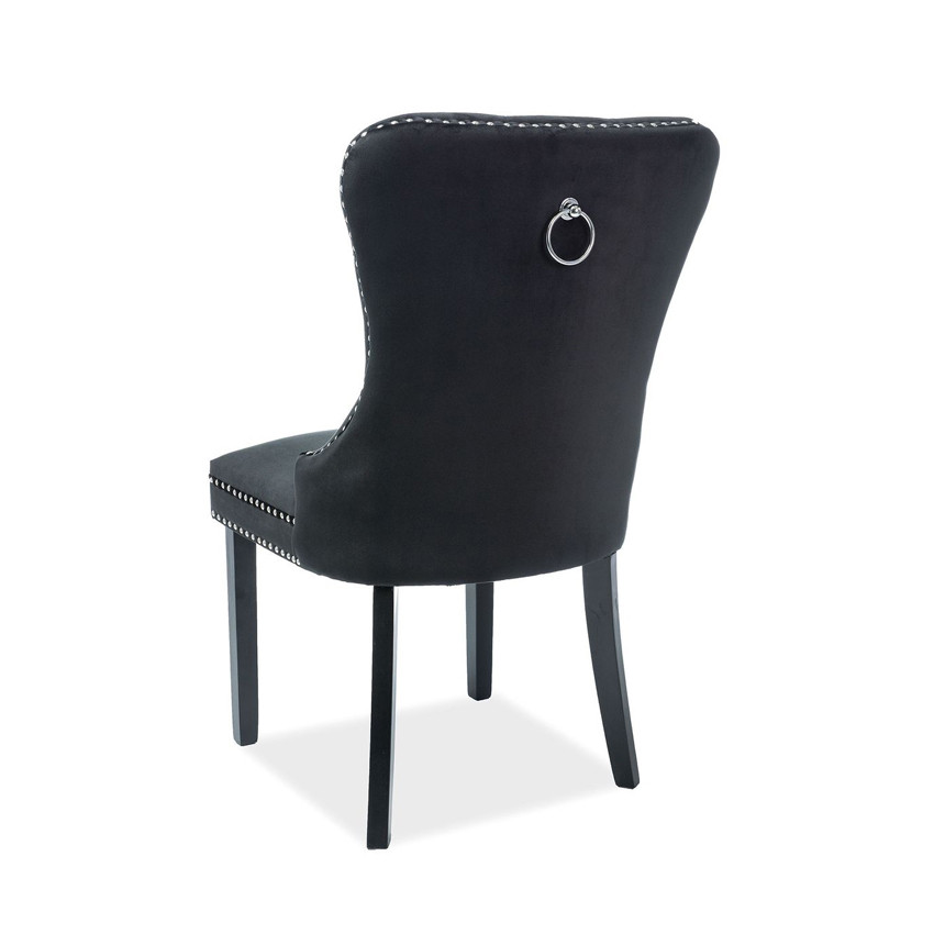 Poze Scaun catifea August negru - H 98 cm