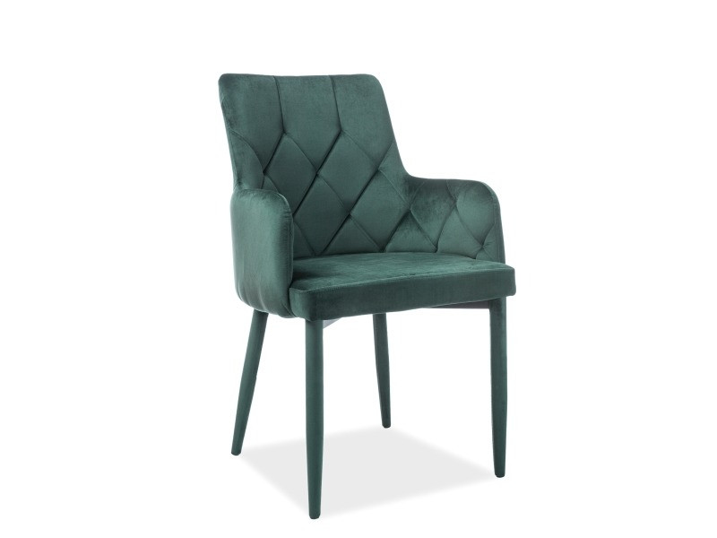 Poze Scaun catifea Ricardo verde - H 88 cm