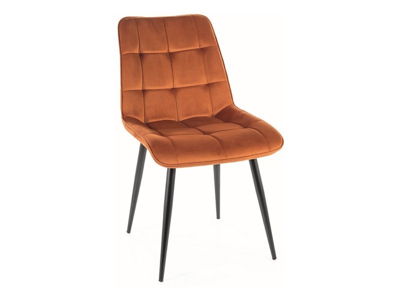 Poze Scaun Chic velvet cinnamon Blu4215