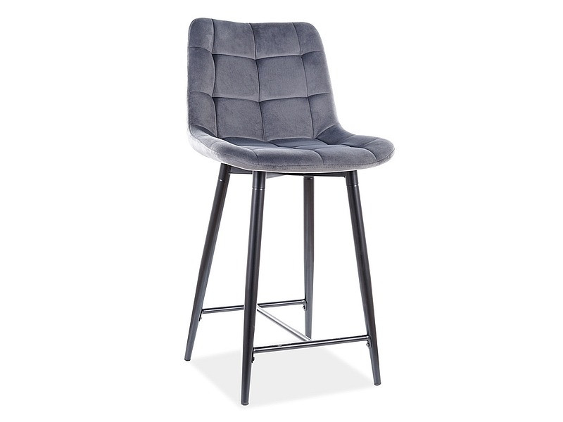 Poze Scaun de bar Chic H-2 Gri – H92 cm