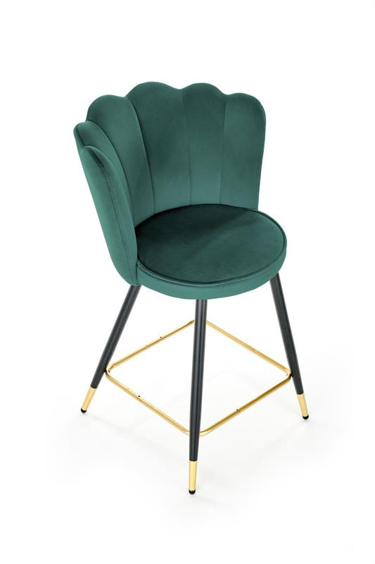 Poze Scaun de bar H-106 velvet verde