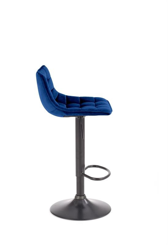 Poze Scaun de bar H-95 velvet albastru - H106