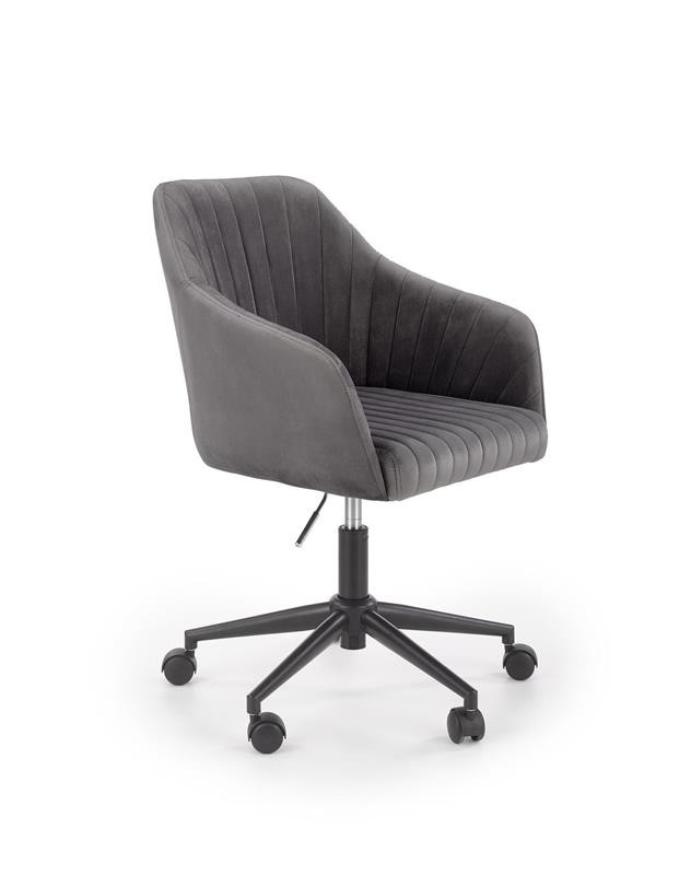 Poze Scaun de birou Fresco Velvet Gri – H89 cm