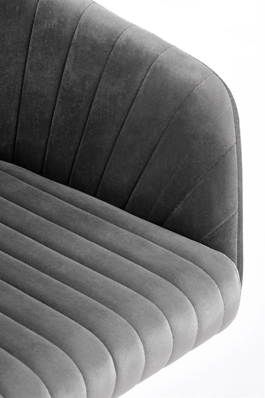 Poze Scaun de birou Fresco Velvet Gri – H89 cm