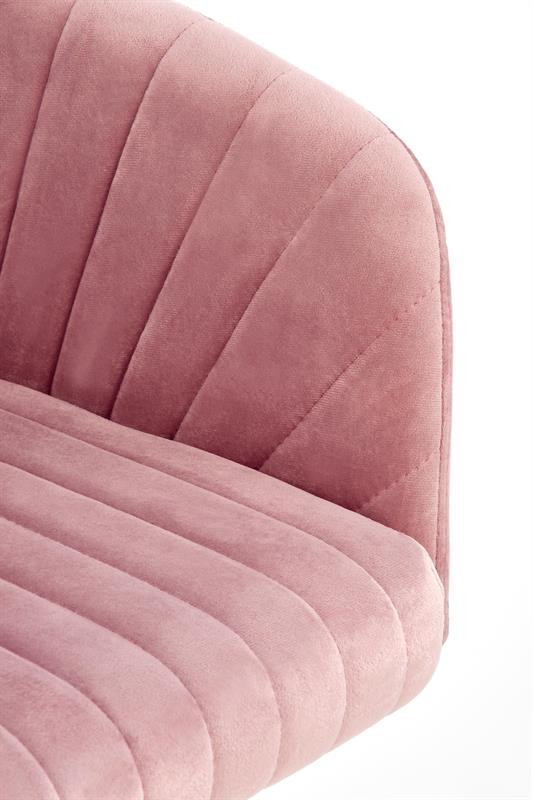 Poze Scaun de birou Fresco Velvet Roz – H89 cm