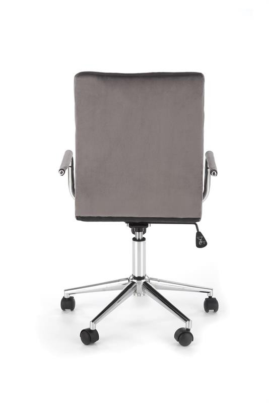 Poze Scaun de birou Gonzo 4 Velvet Gri – H105 cm