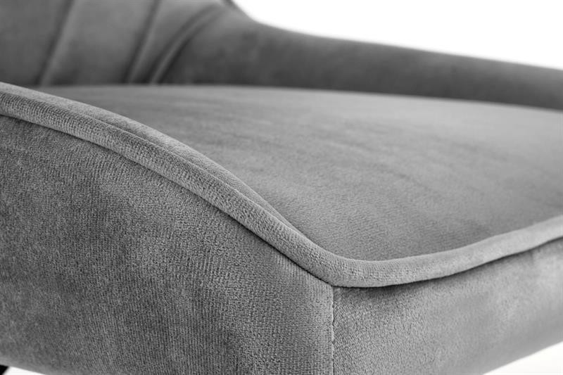 Poze Scaun de birou Rico Velvet gri – H91 cm