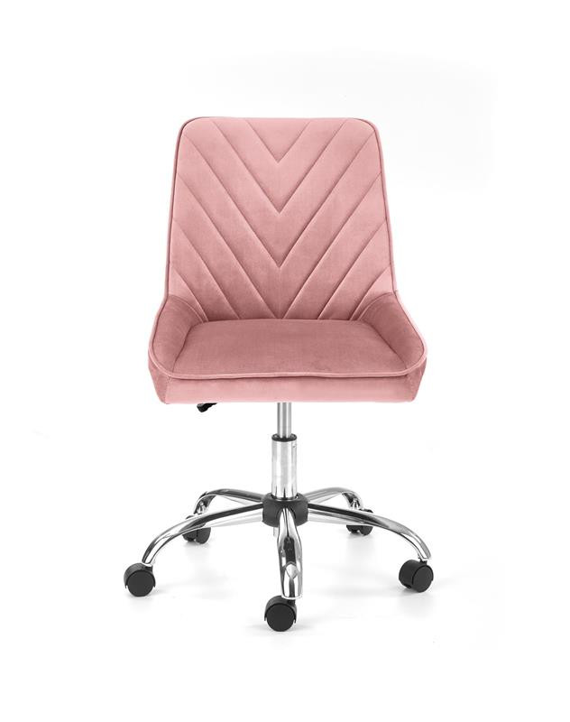 Poze Scaun de birou Rico Velvet roz – H91 cm