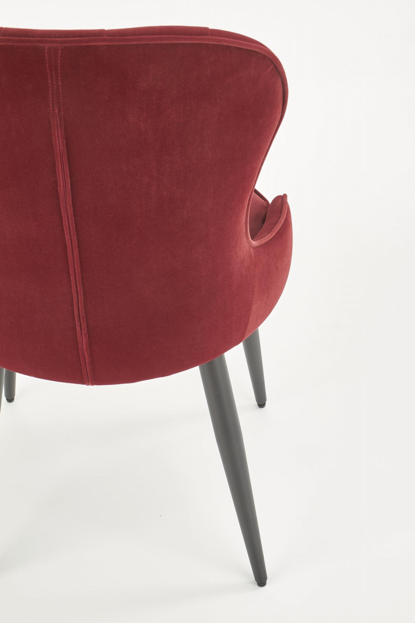 Poze Scaun K366 velvet rosu inchis