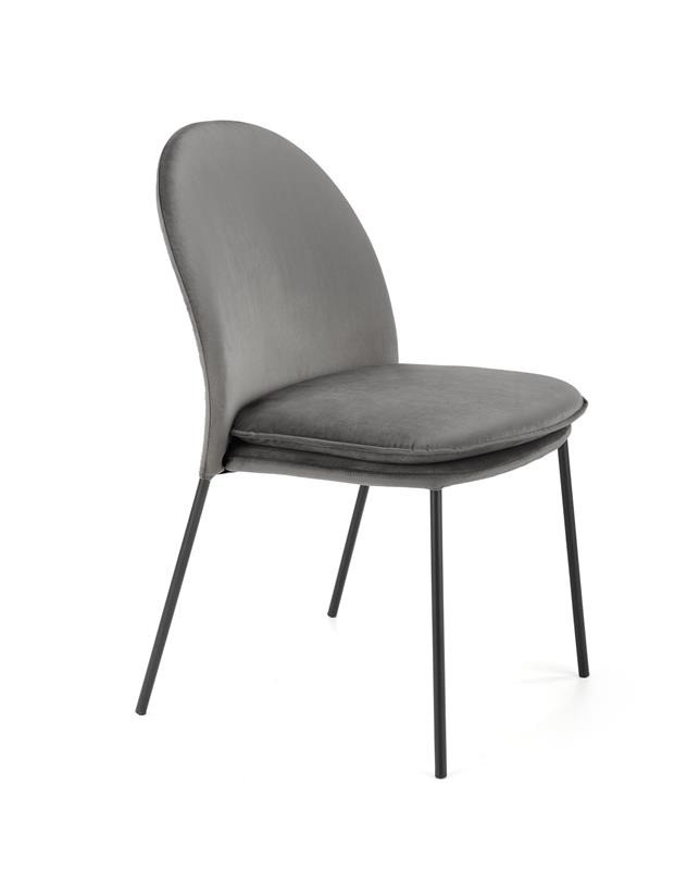 Poze Scaun K443 Velvet Gri – l50 x A58 x H84 cm