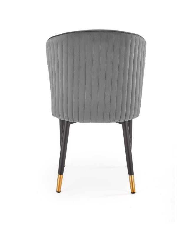 Poze Scaun K446 Velvet Gri – l51 x A55 x h86 cm