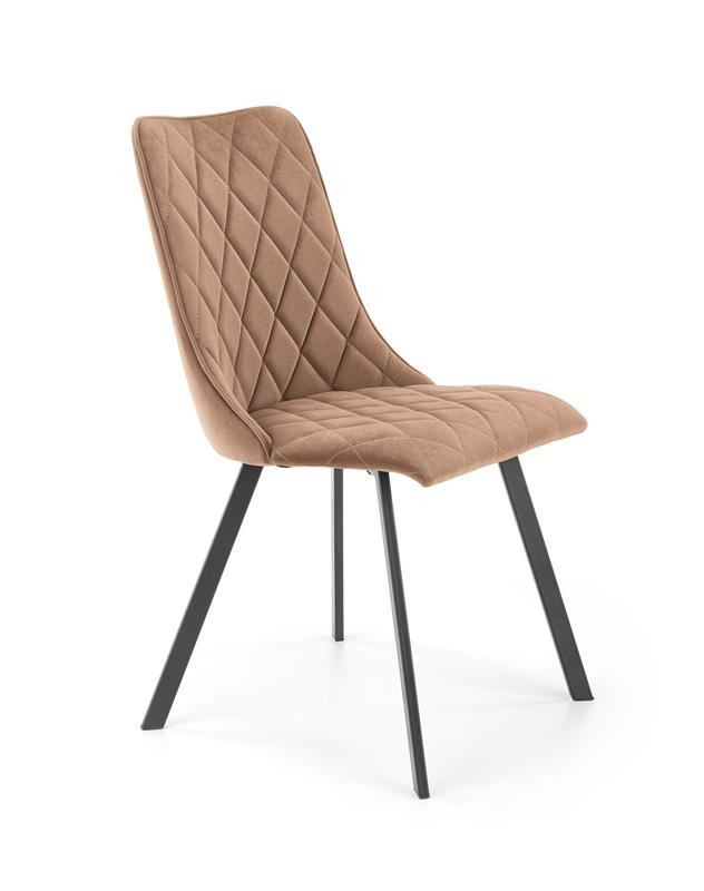 Scaun k450 velvet bej – l44 x a58 x h85 cm