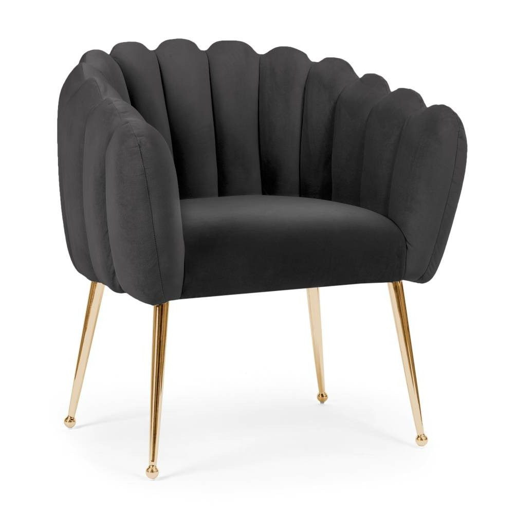 Poze Scaun Lili negru/gold – H81 cm