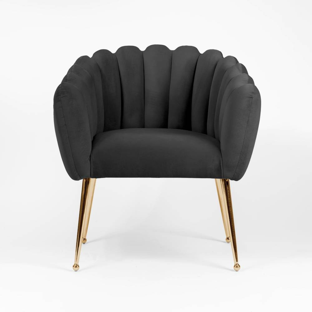 Poze Scaun Lili negru/gold – H81 cm