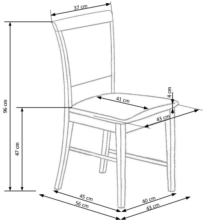 Poze Scaun Sylwek 1 material bej nuc inchis