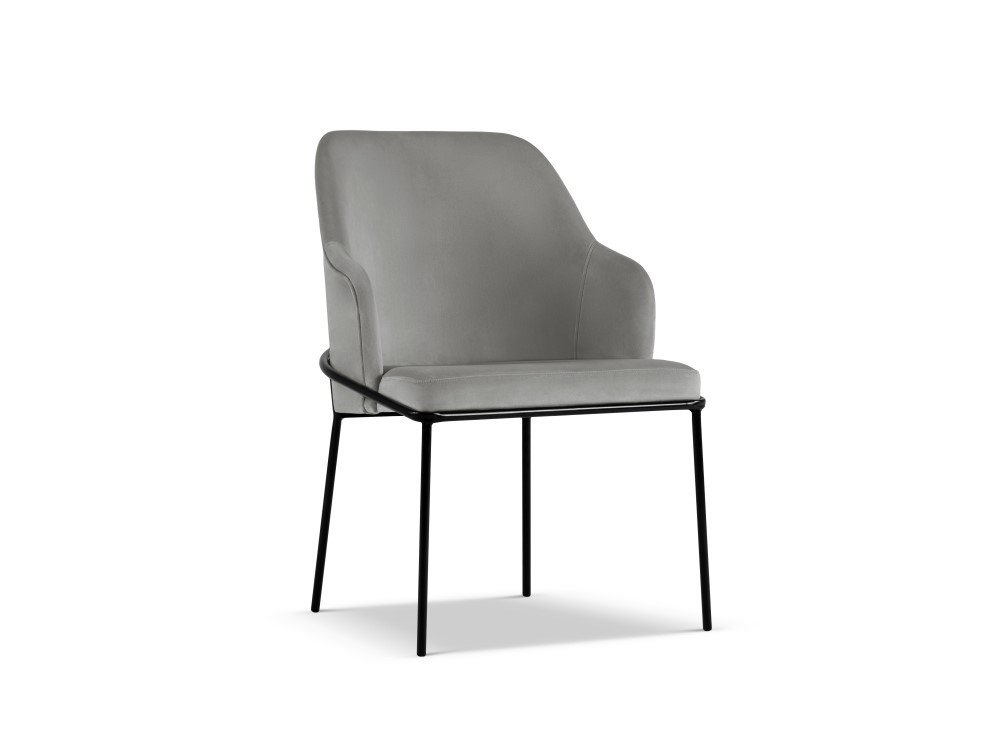 Poze Scaun tapitat cu catifea Sandrine - H84 cm