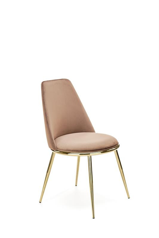 Scaun tapitat k460 – bej/gold