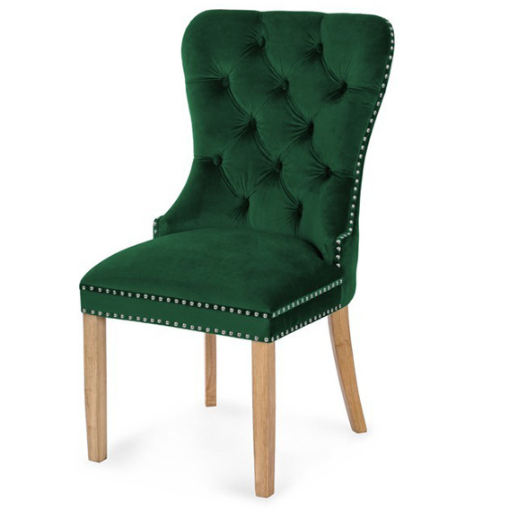 Poze Scaun tapitat Madame stejar-verde - H 101 cm