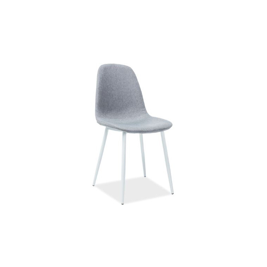 Poze Scaun textil Fox gri-alb - H 86 cm