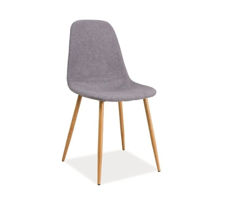 Poze Scaun textil Fox gri-natur - H 86 cm