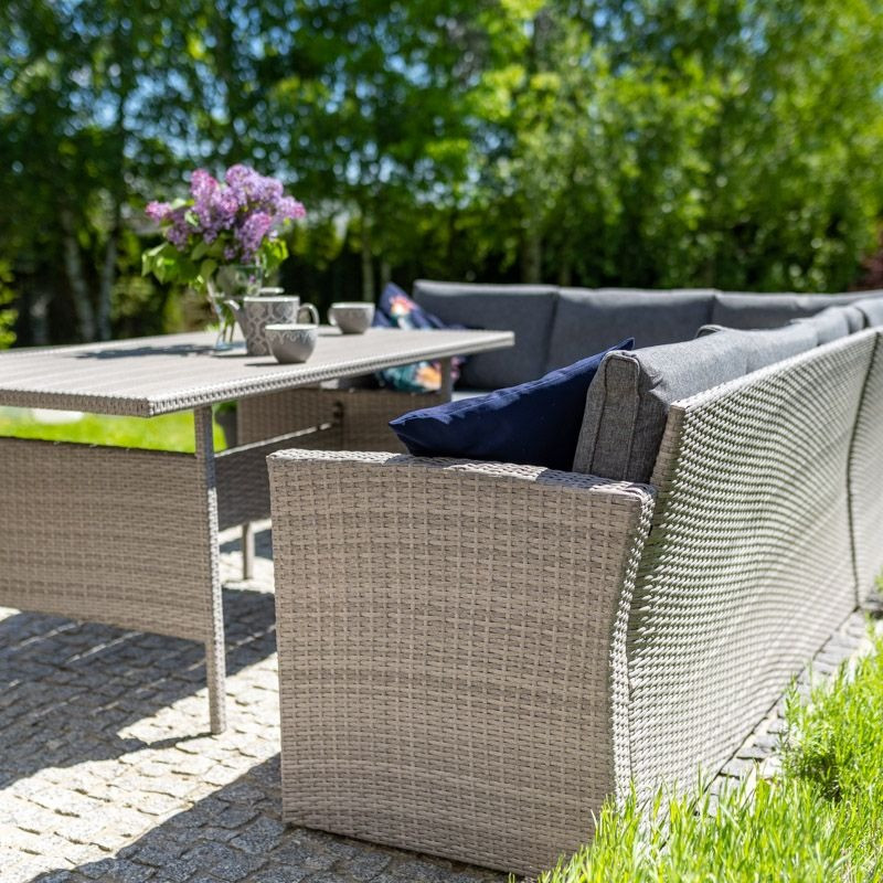 Poze Set masa + canapea Family gri