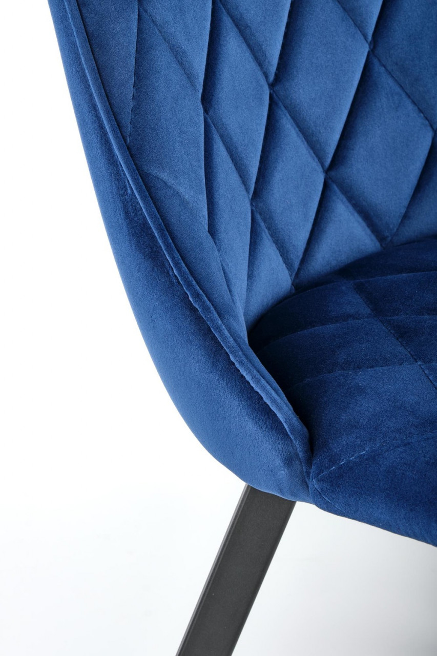 Poze Set masa extensibila Bacardi L160-220 cm + 4 scaune K450 velvet bleumarin