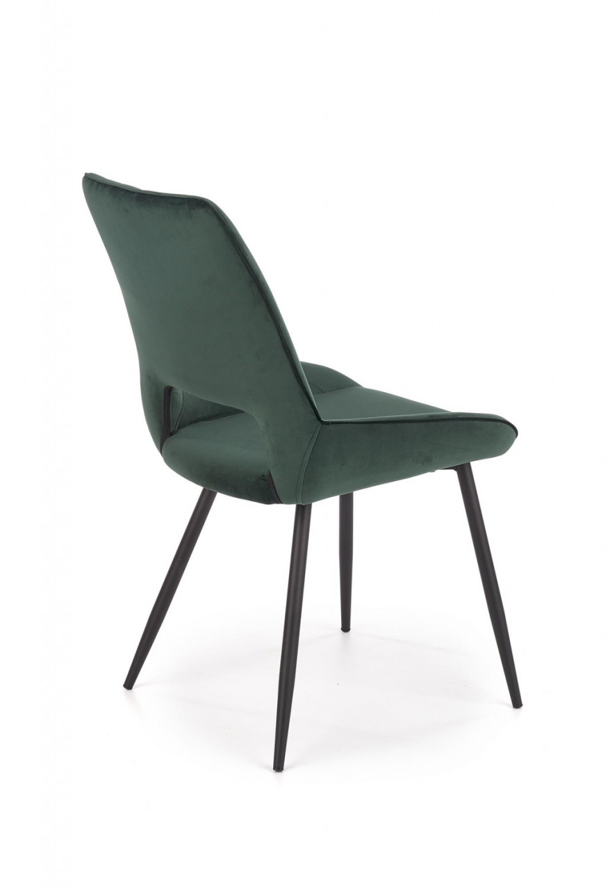 Poze Set masa extensibila Cambell L140-180 + 4 scaune K404 velvet verde
