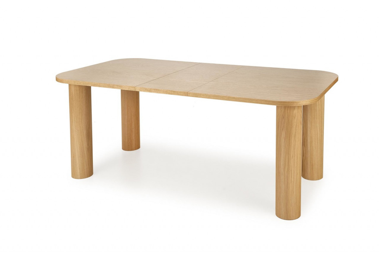 Poze Set masa extensibila Elefante L160-240 cm + 6 scaune Azul 2 stejar natural/gri catifea