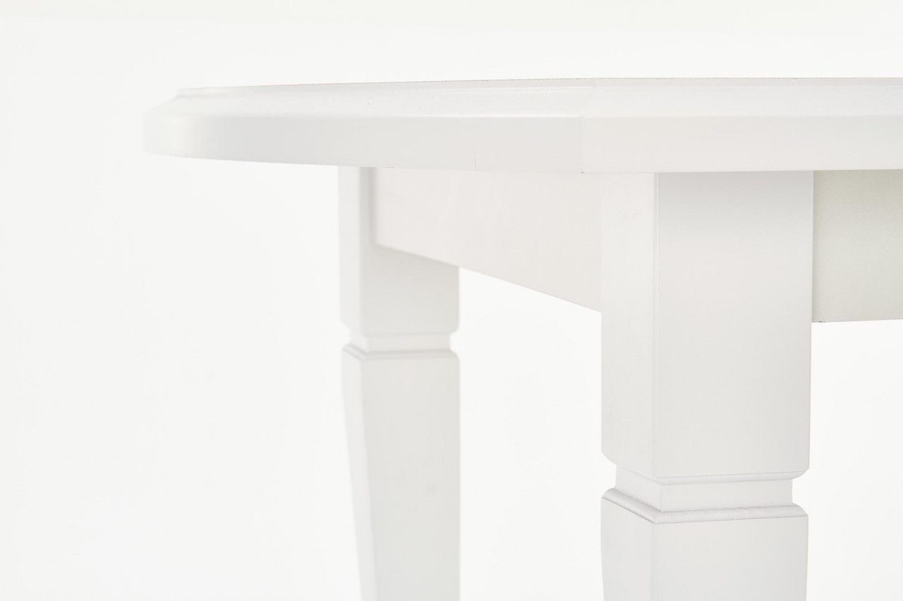 Poze Set masa extensibila Fryderyk alba L160-240 cm + 4 scaune Konrad alb/gri Inari91