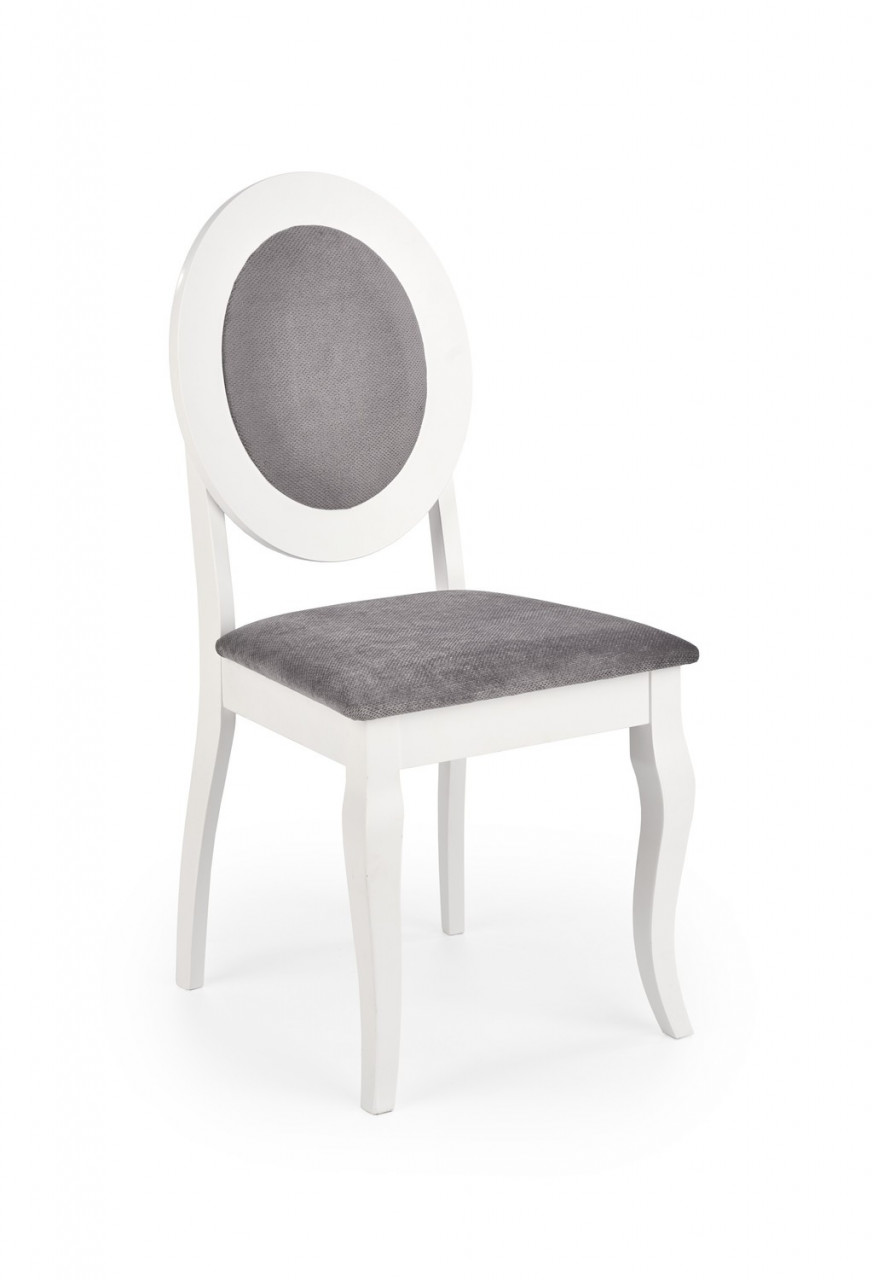 Poze Set masa extensibila Joseph L150-190 cm + 4 scaune Barock gri/alb