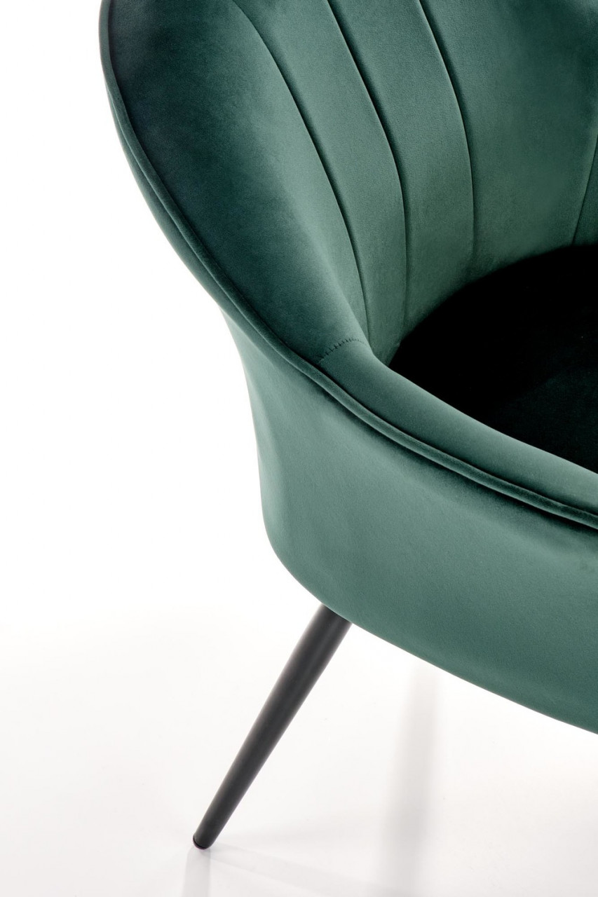 Poze Set masa extensibila Silvestro L180-220 cm + 4 scaune K468 velvet verde
