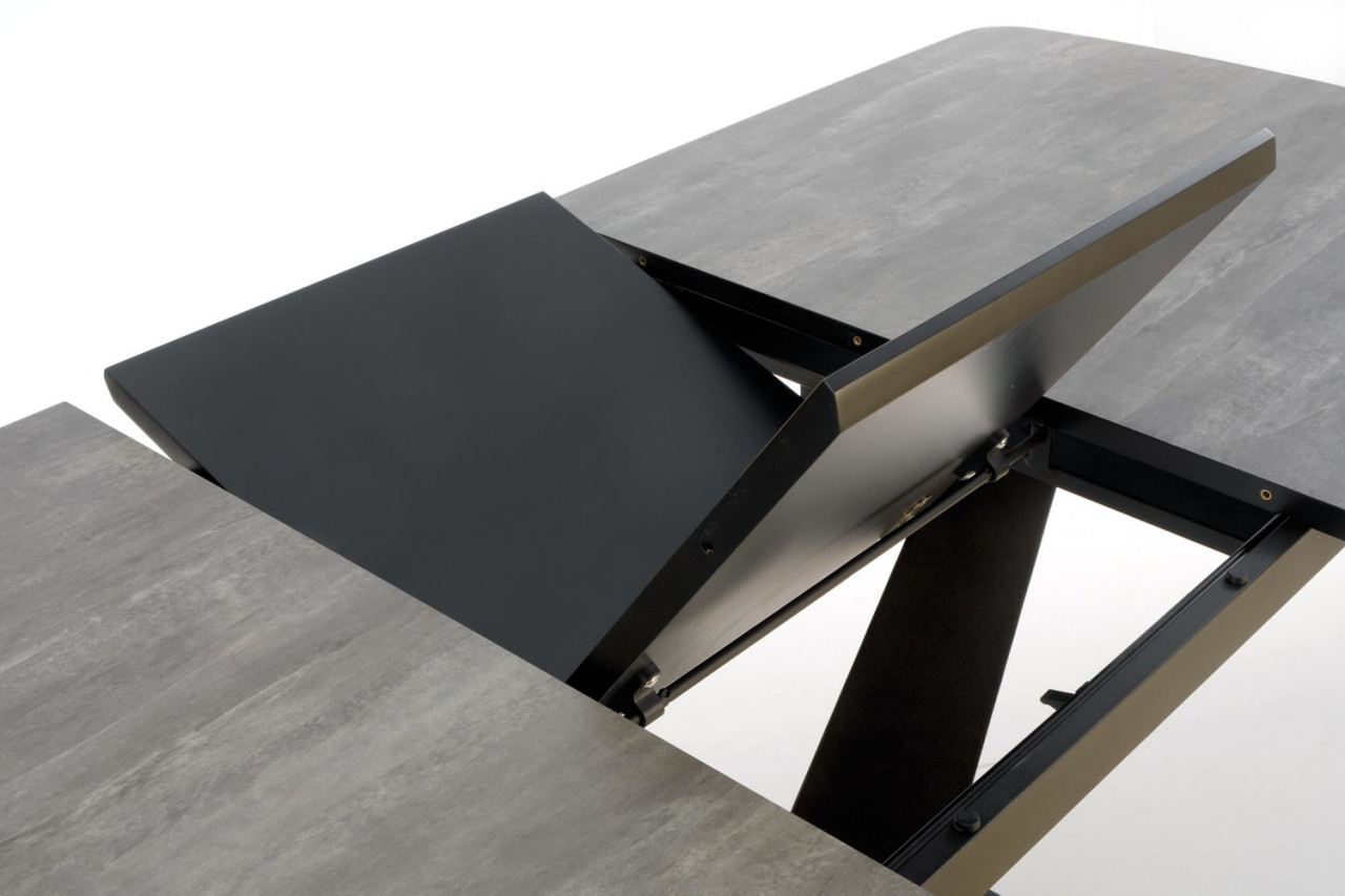 Poze Set masa extensibila Vinston 180-230 cm + 4 scaune K424 gri/negru
