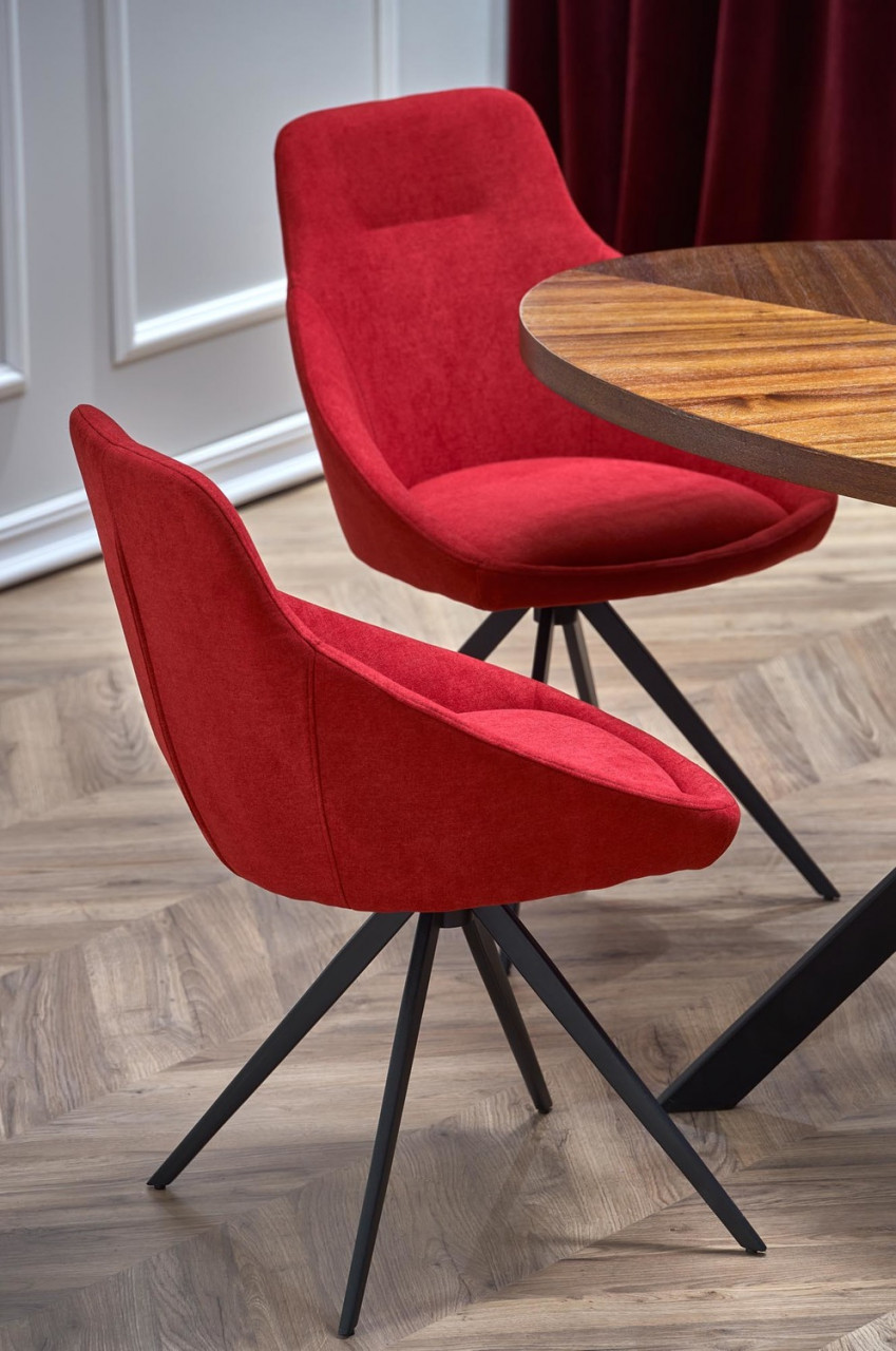Poze Set masa Locarno L170 cm + 4 scaune K431 rosu/negru