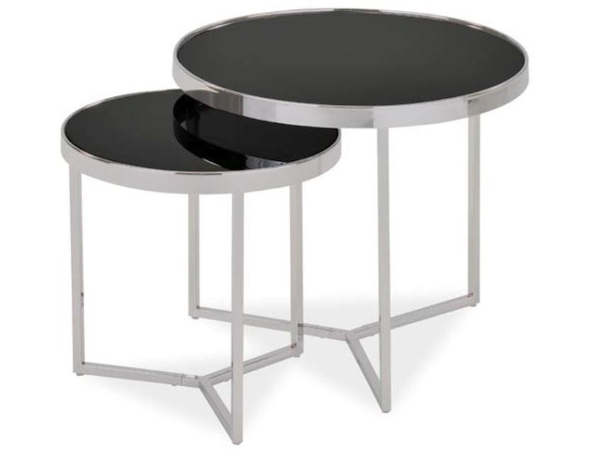 Poze Set mese cafea Delia II silver - h 52 x d 60 cm