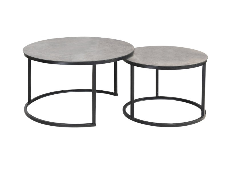 Poze Set mese de cafea Atlanta A – Marmura Gri Mat/ Negru