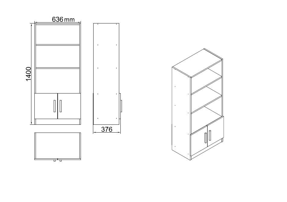 Poze Set mobilier de birou VO14 - BA ( 5 piese)