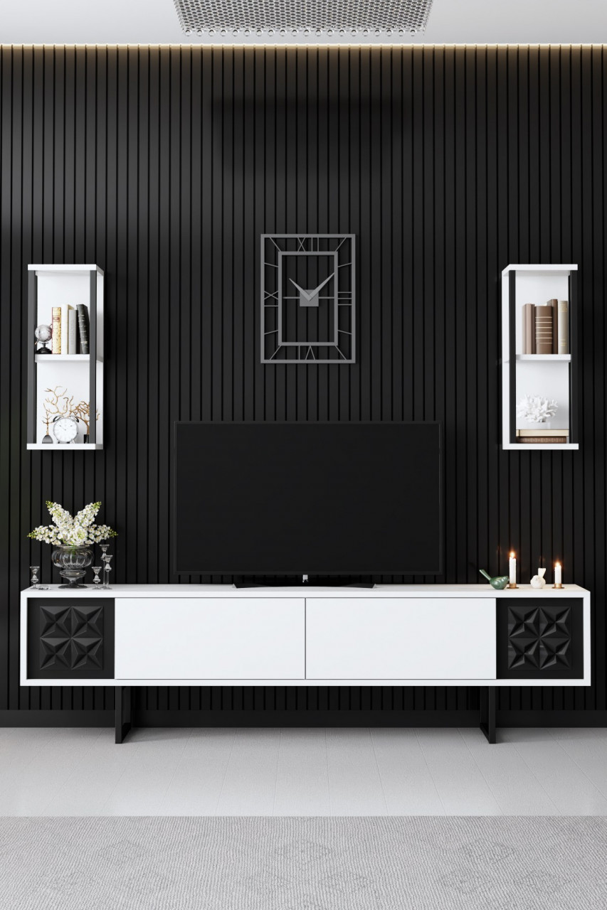 Poze Set mobilier living Black Line alb/negru