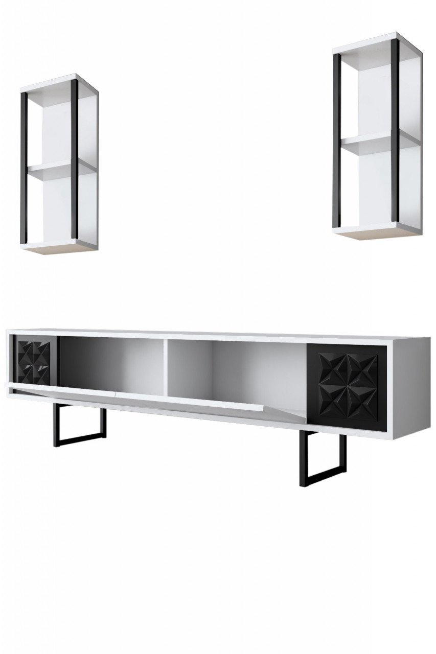 Poze Set mobilier living Black Line alb/negru