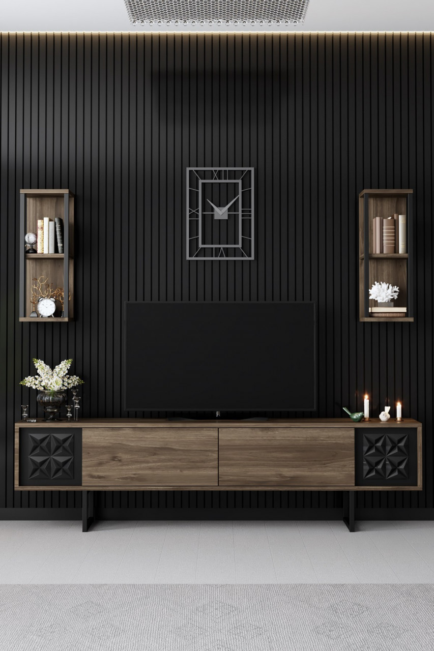 Poze Set mobilier living Black Line nuc / negru