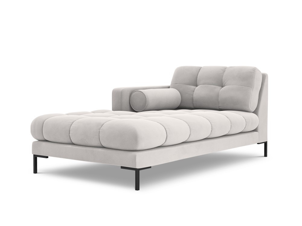 Poze Sezlong tapitat Bali velvet/picioare negre – L185 x l102 x h75