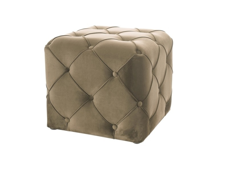 Taburet aviva k velvet bej – l50 x l50x h45 cm