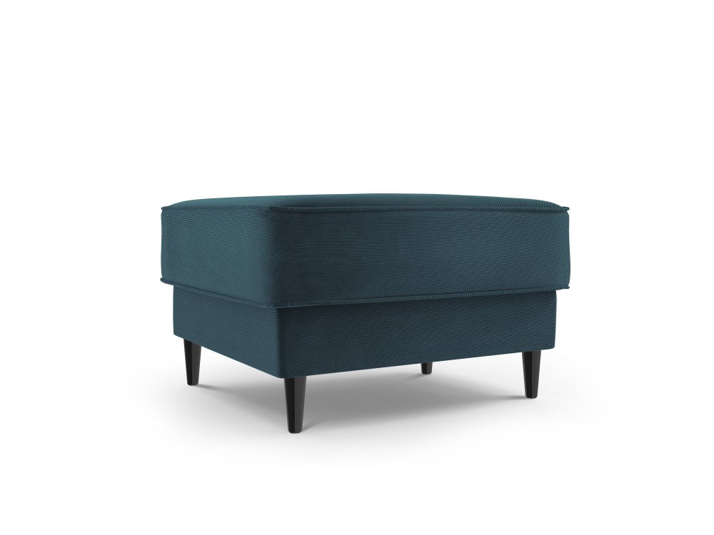 Poze Taburet Fano tapitat velvet/picioare negre – L64 x l64 x h44